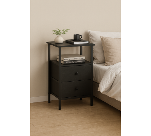 Столик с 2 ящиками и полками — 61×38×28 см