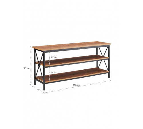 Metal Etagere TV Stand – ТВ-тумба до 70”