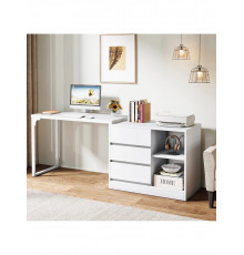 Стіл з ящиком та полицями