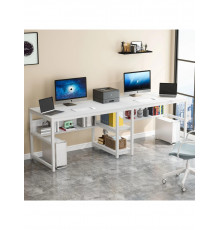 Стіл двомісний з полицями