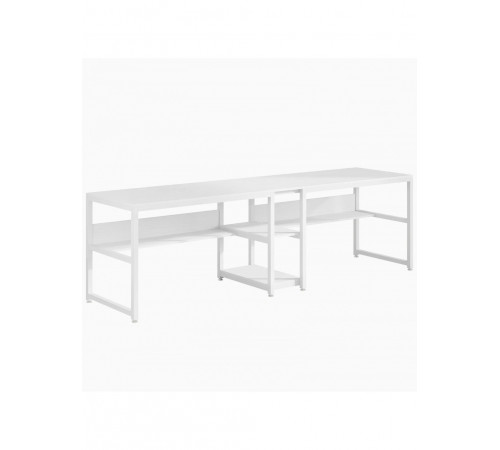 Двухместный письменный стол с полками — 200×60×75 см.