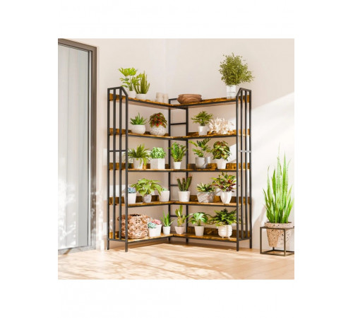 Стеллаж L-образный — открытый LOFT-стеллаж для дома.