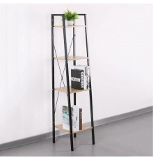 Стеллаж с 4 полками, дуб сонома