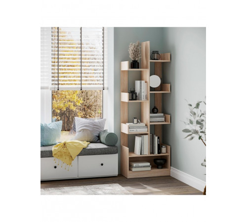 Стеллаж Компанит П-39 — открытые полки в Дубе Сонома