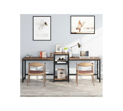 Подвійний письмовий стіл Loft №3 (246×60×75см)