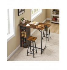 Маленький барний стіл та стільці на 2 особи, барний стіл із 3 предметів