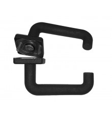 Дверная ручка раздельная Арико Труба черная