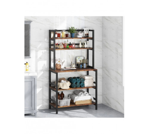 5-ярусна кухонна стійка - 168×80×40 см, ЧСЧ