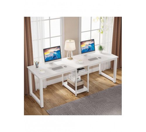 Стол двухместный с полками – 200×60×72 см.