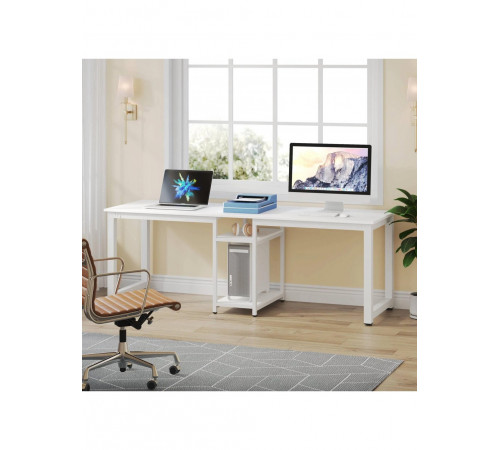 Стол двухместный с полками – 200×60×72 см.