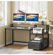 Письменный стол с полками и ящиком для файлов