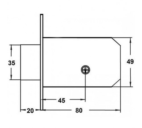 KEDR Врізний замок CLASS 900 АF (156F 5ключ)