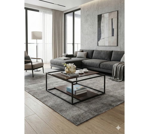 Журнальний столик Tab-168: Геометрія Лофту та Надійність