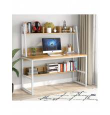 Компьютерный стол с книжной полкой