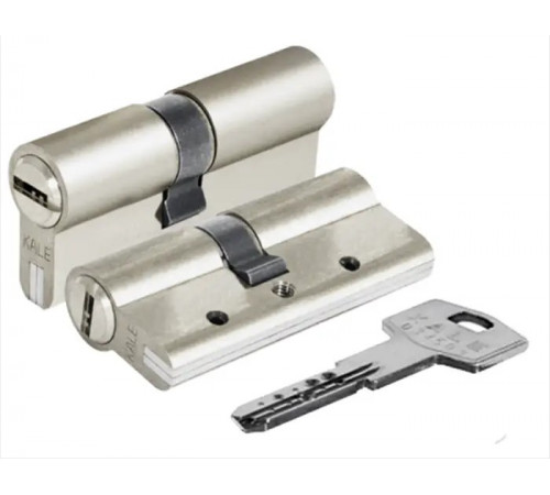 Цилиндр Kale 164 DBNE 35+10+35=80mm, никель, 5 ключей
