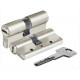 Цилиндр Kale 164 DBNE 35+10+35=80mm, никель, 5 ключей