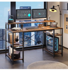 Компьютерный стол с полкой для монитора