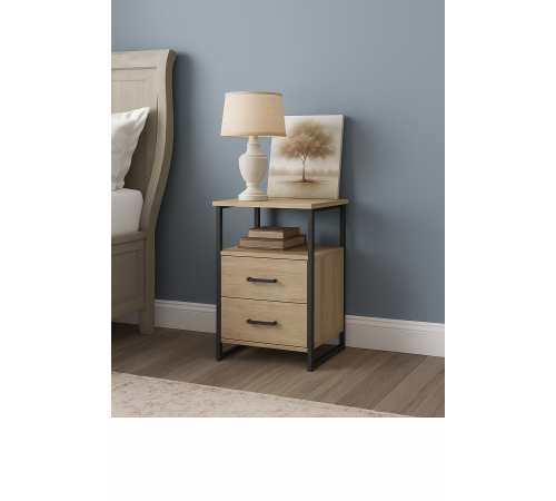 Тумбочка лофт - ДСП + металл