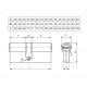 Цилиндр Kale 164 DBNE 35+10+45=90mm, латунь, 5 ключей