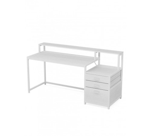 Письмовий стіл MSM з шухлядами та підставкою для монітора