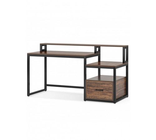 Письмовий стіл із полицями та ящиком для файлів (154 × 60 × 90 см)
