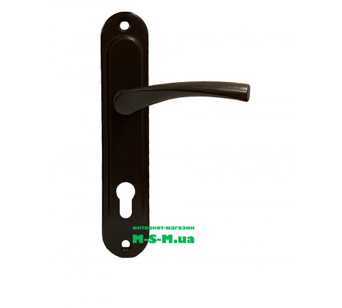 Дверная ручка на планке Арико ЗВ 85мм коричневый