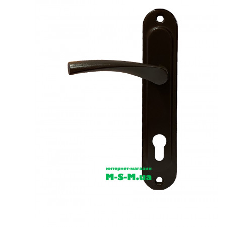 Дверная ручка на планке Арико ЗВ 85мм коричневый