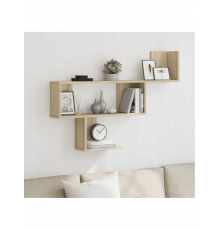 Настенная полка, дуб сонома