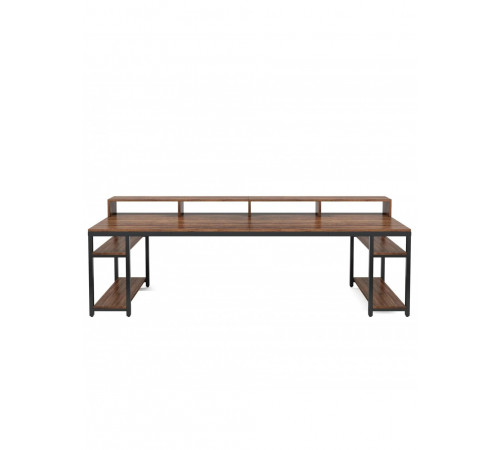 Комп'ютерний стіл із полицею під монітор та 4 відкритими полицями