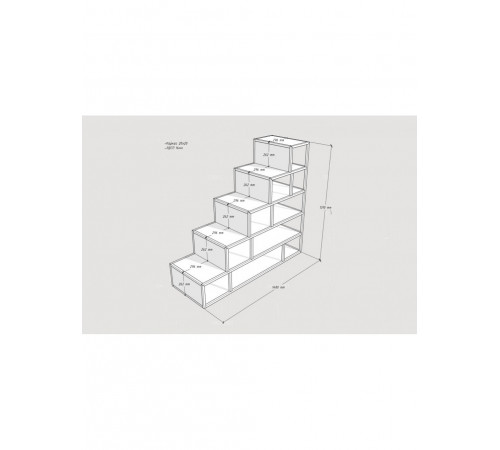 Лестница Аверса 44 MSM — надежная лестница для доступа к кровати-чердаку или антресоли