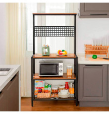 Стеллаж кухонный металлический разборный в стиле MSMLOFT 1700х850х400 мм