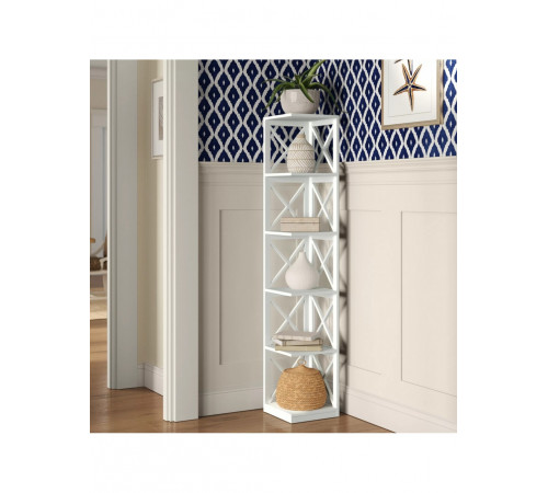 Кутовий стелаж Darek — 5 полиць, 166×30×30 см