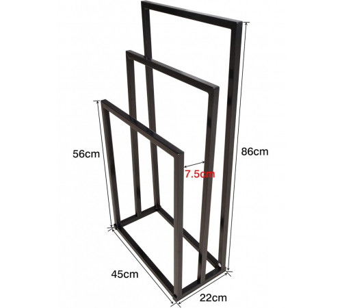 Вішалка для рушників 3 рівня для ванної