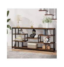 Стіл консольний вузький з відкритими полицями