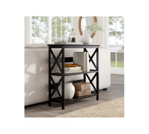 Етажерка Darek MSM — стильна 3-ярусна шафа для книг і декору