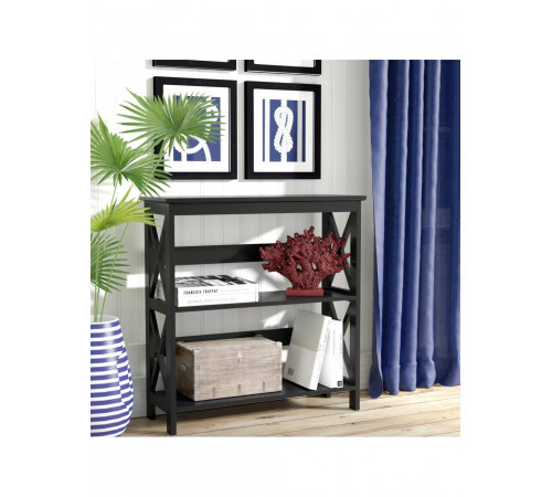 Етажерка Darek MSM — стильна 3-ярусна шафа для книг і декору