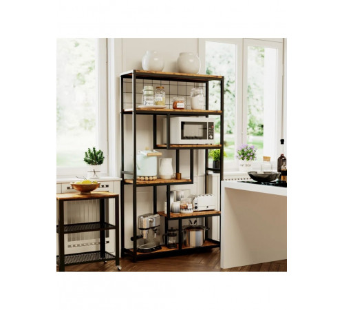 Геометрический стеллаж MSM — большой 6-уровневый открытый стеллаж для дома и офиса.