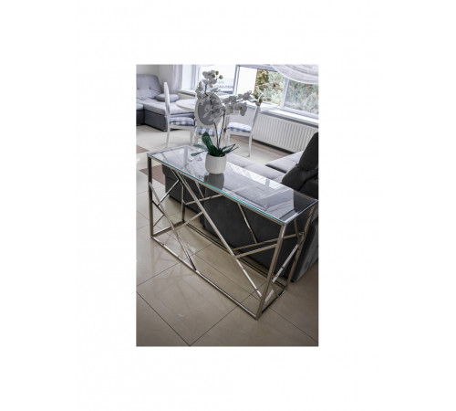 Журнальный стол Escada C 70×40 Прозрачный Серебряный MSMLOFT
