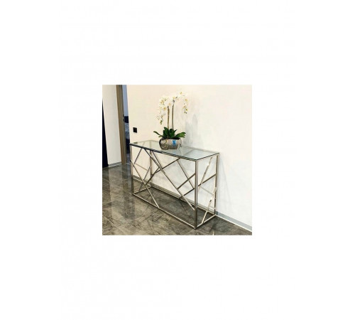 Журнальный стол Escada C 70×40 Прозрачный Серебряный MSMLOFT