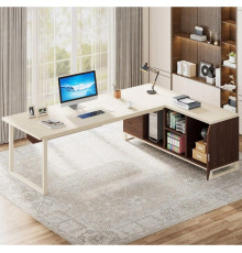 Письменный стол Г-образный с тумбой для файлов