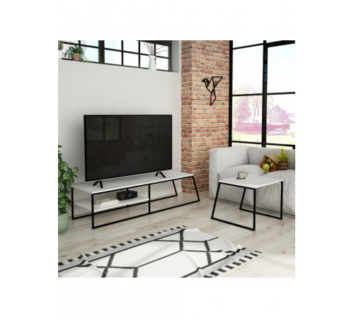Тумба під телевізор MSMLOFT + кавовий столик — Loft-дизайн