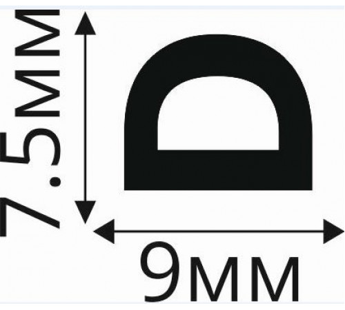 Уплотнитель CLASS D 9*7.5mm (коричневый)