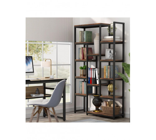 Стелаж із 12 відкритими полицями — індустріальний дизайн, 12 полиць