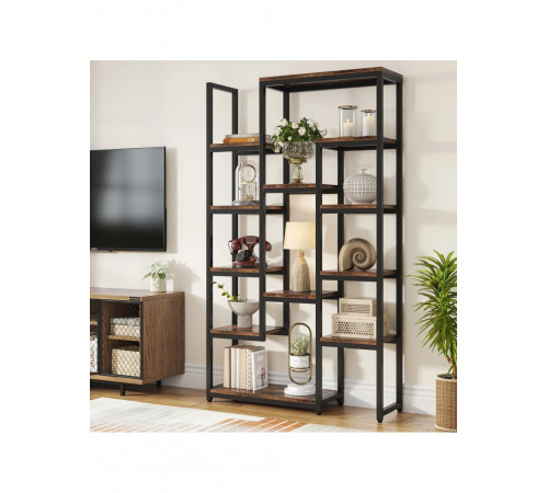 Стелаж із 12 відкритими полицями — індустріальний дизайн, 12 полиць