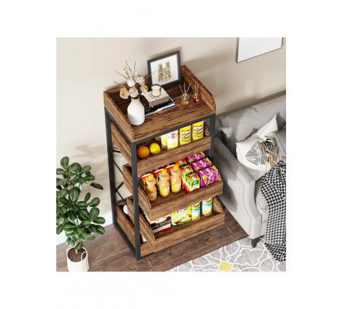 Стелаж із 5 ящиками для фруктів і овочів — компактна організація простору