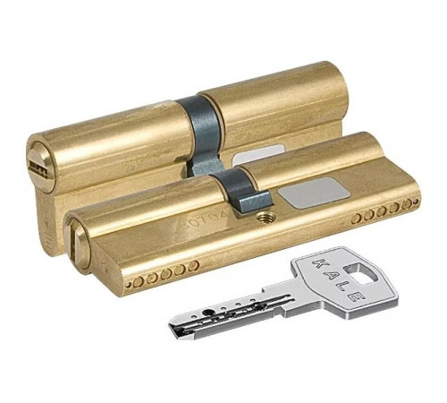 Цилиндр Kale 164 BNE 35+10+35=80mm, 5 ключей, с покрытием латунь