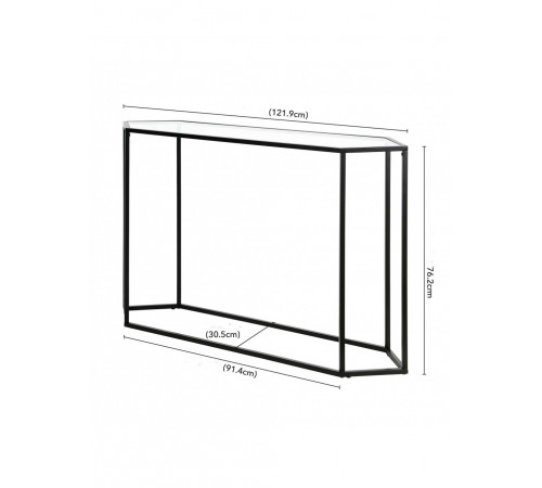 Скляний консольний стіл Cristina