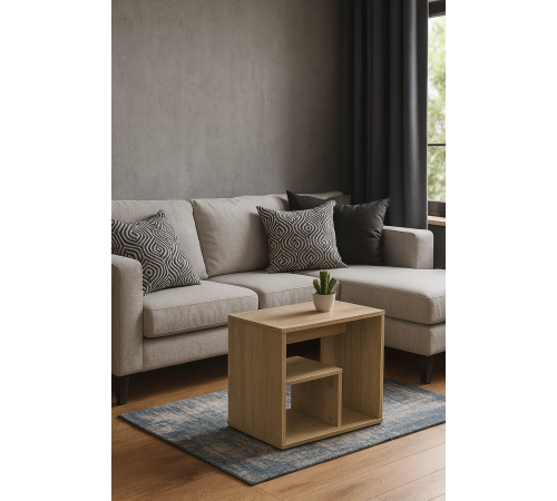 Журнальный столик – дуб Сонома, стиль Лофт, от MSM