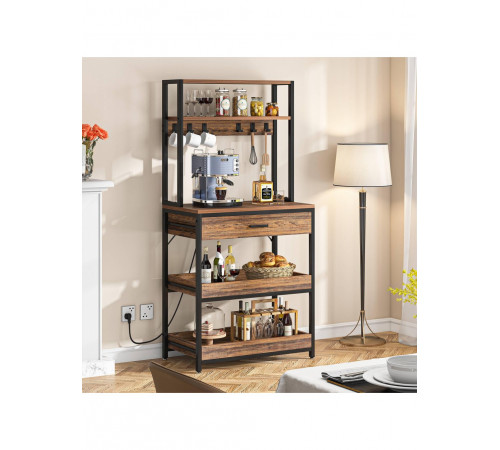 Стелаж 5-ярусний з ящиком та полицями — надійний органайзер від МСМ