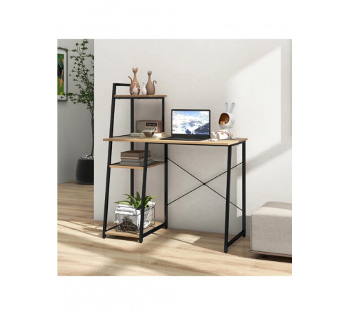 Письмовий стіл Pelham — 120×100×50 см із полицями, MSMLOFT